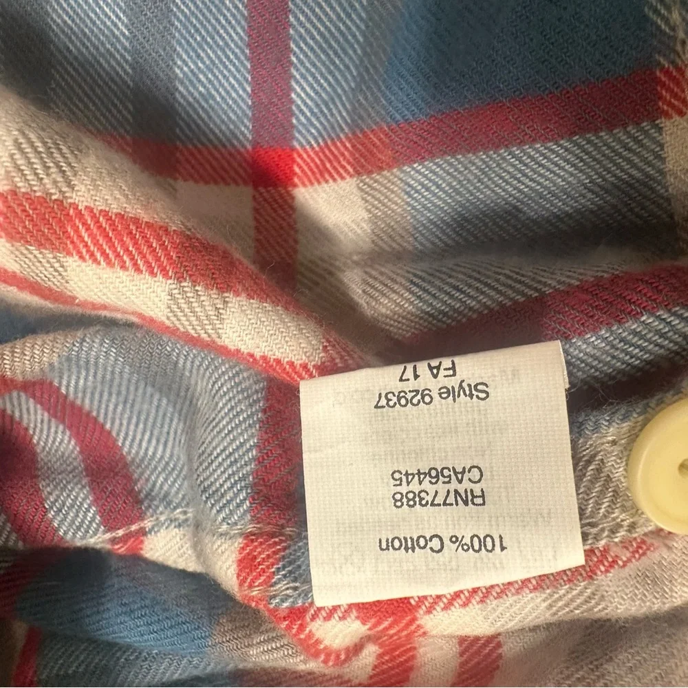 J. Crew Men’s Large Multicolor Plaid Flannel Button-Up Shirt‎